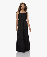 by-bar Doah Cotton Poplin Tiered Dress - Black