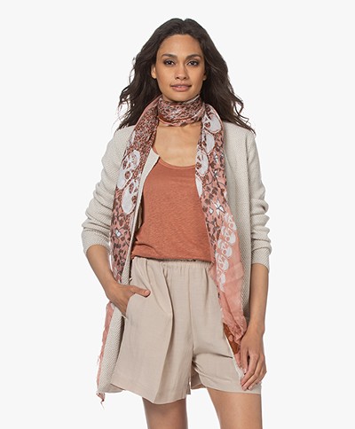 Zadig & Voltaire Kerry Garden Modal Printed Scarf - Rose