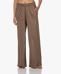 HANRO Modal Jersey Wide Leg Pajama Pants - Coconut