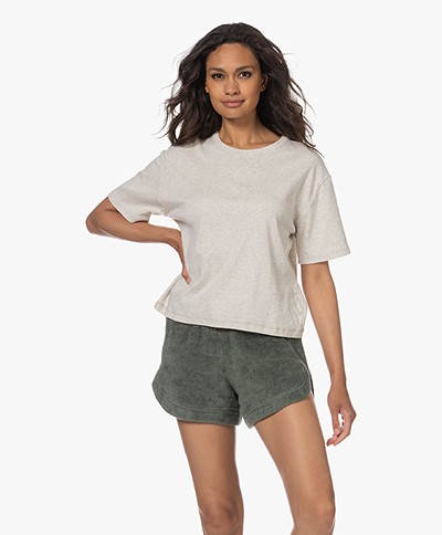 American Vintage Bozy Boxy T-shirt- Crème Mêlee 
