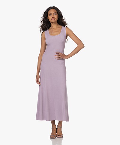 By Malene Birger Lilo Knitted Fit & Flare Dress - Pastel Violet