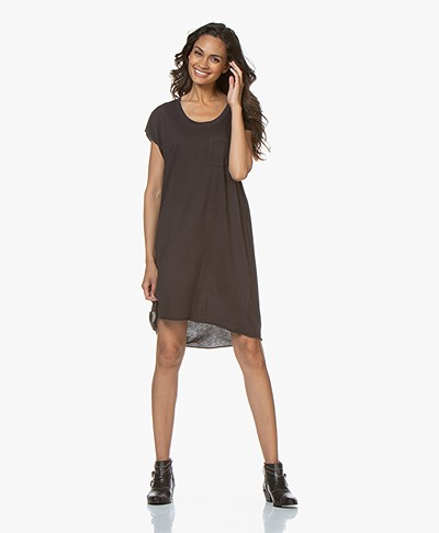 LDB Design By... Cotton Jersey T-shirt Dress - Charcoal