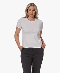 American Vintage Sonoma Katoenen Slub T-shirt - Arctic Melange