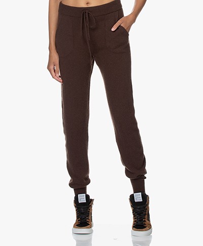 LaSalle Knitted Wool-Cashmere Jogger Pants - Cafe