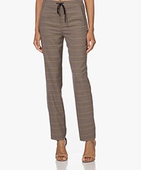 Drykorn For Woven Plaid Pants - Brown