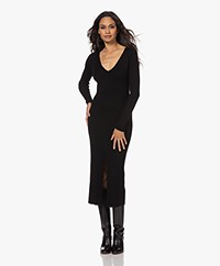 Vanessa Bruno Vesna Rib-knitted Midi Dress - Black