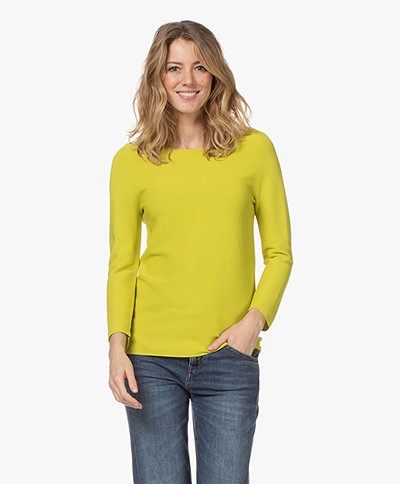 Kyra & Ko Solen Ribbed Sweater - Lime Green