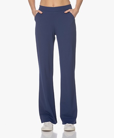 KYRA Nelo Travel Jersey Loose-fit Pants - Strong Blue