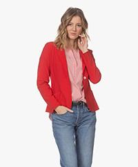 LaSalle Italian Tech Jersey Blazer - Red