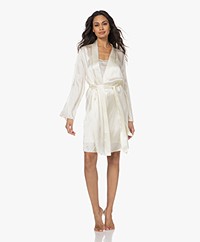 Calvin Klein Zijde Satijnen Kimono - Vanilla Ice