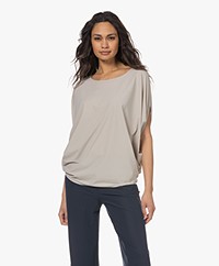 JapanTKY Paly Travel Jersey T-shirt with Batwing Sleeves - Sand