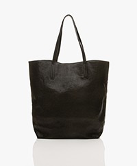 Pomandère Supple Leather Shopper - Black