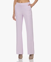 LaSalle Interlock Jersey Straight-fit Pants - Lila