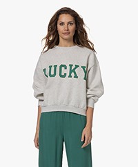 by-bar Bibi Lucky Vintage Oversized Sweater - Lichtgrijs Mêlee