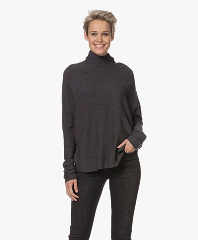 Drykorn Liora Virgin Wool Turtleneck Sweater - Grey
