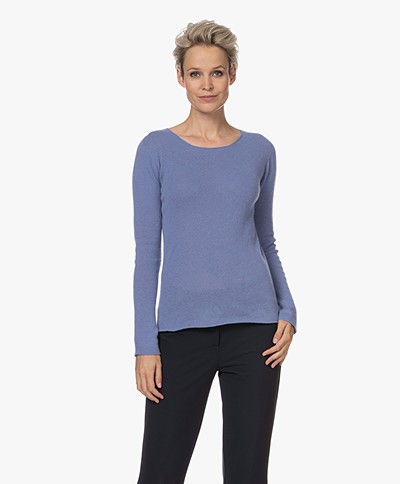 Belluna Rosine Fine Knitted Cashmere Sweater - Blue