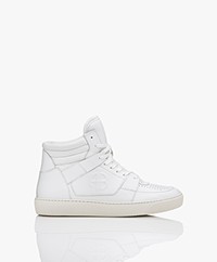 ANINE BING Hayden High-top Leather Sneakers - White