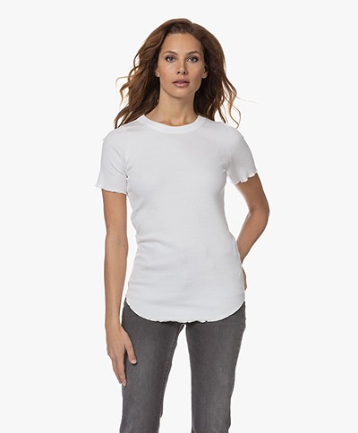 Neeve The Ruby Bio-Katoenen Korte Mouwen T-shirt - Off-white