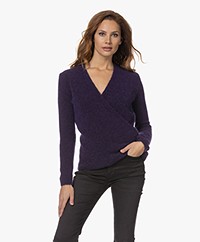 Belluna Jane Cache-Coeur Alpaca Blend Sweater - Purple