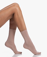 FALKE Shiny Rib Lurex Socks - Blossom