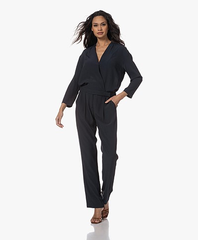 by-bar Jimmie Viscose Crepe Jumpsuit - Midnight