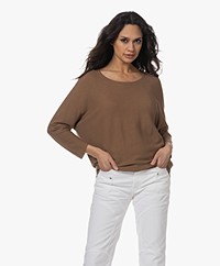 Repeat Seamless Cotton-Cashmere Sweater - Mocca