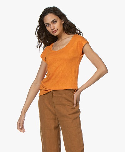 Kyra & Ko Sharon Linnen T-shirt - Oranje