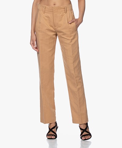 Drykorn Gorgeous Pleated Pants - Camel