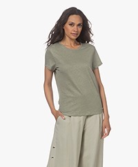 Filippa K Hazel Linnen T-shirt - Mist Green