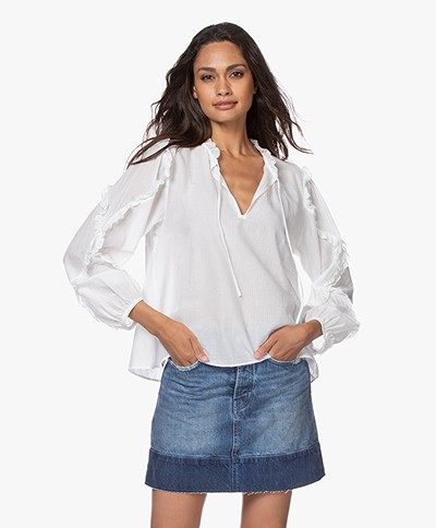 Closed Nell Frill Blouse - Ivory