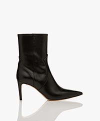 IRO Davy Match Leather Ankle Boots - Black