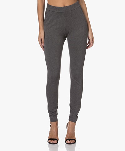Woman by Earn Bobby Ponte Jersey Slim-fit Pants - Medium Grey