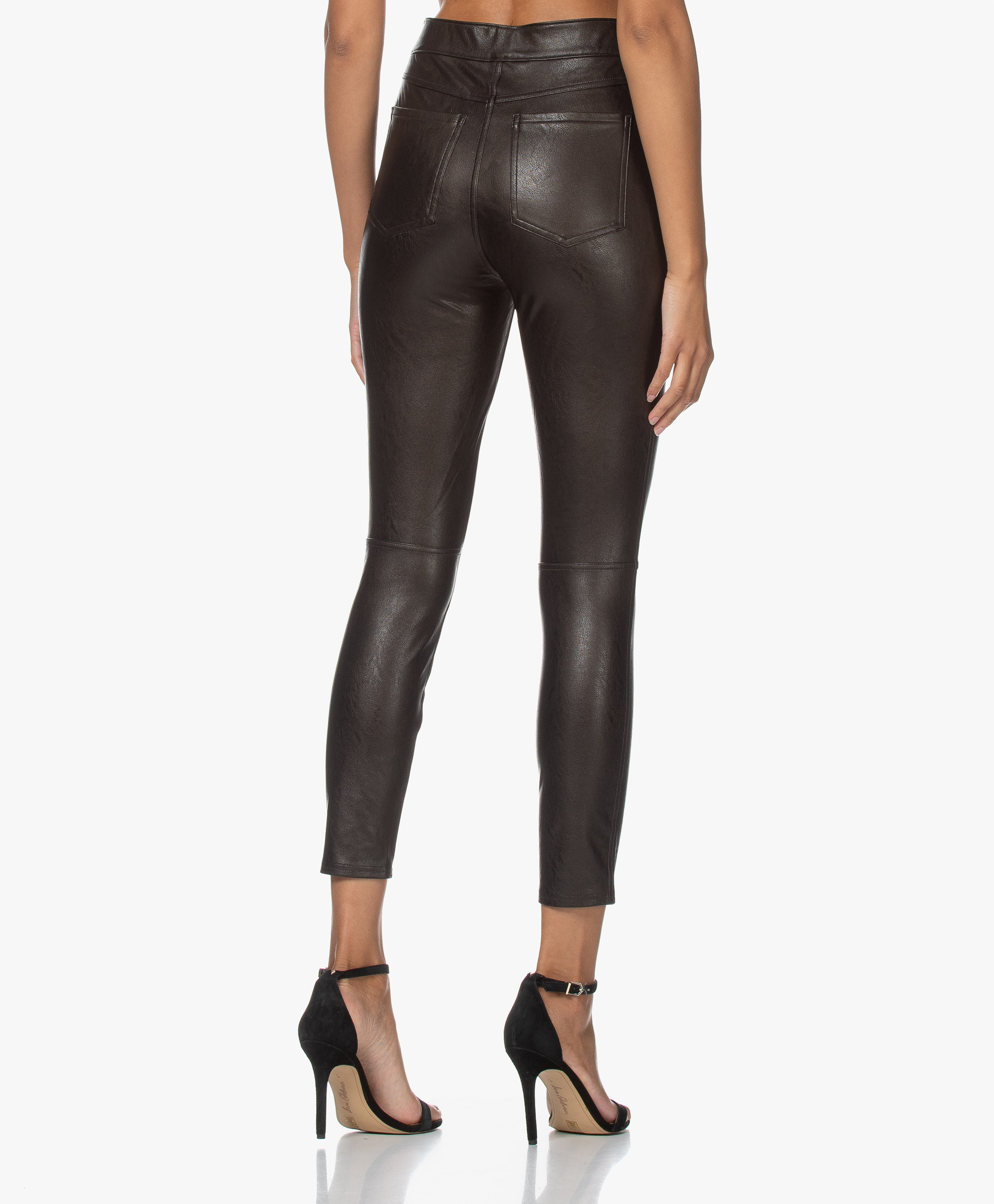 SPANX® Leather-like Ankle Skinny Pants - Classic Black - spx 20282r ...