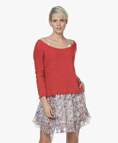 American Vintage Woxilen Oversized Sweater - Ladybird Melange