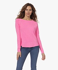 American Vintage Sonoma Slub Sweatshirt - Fluorescent Acid Pink