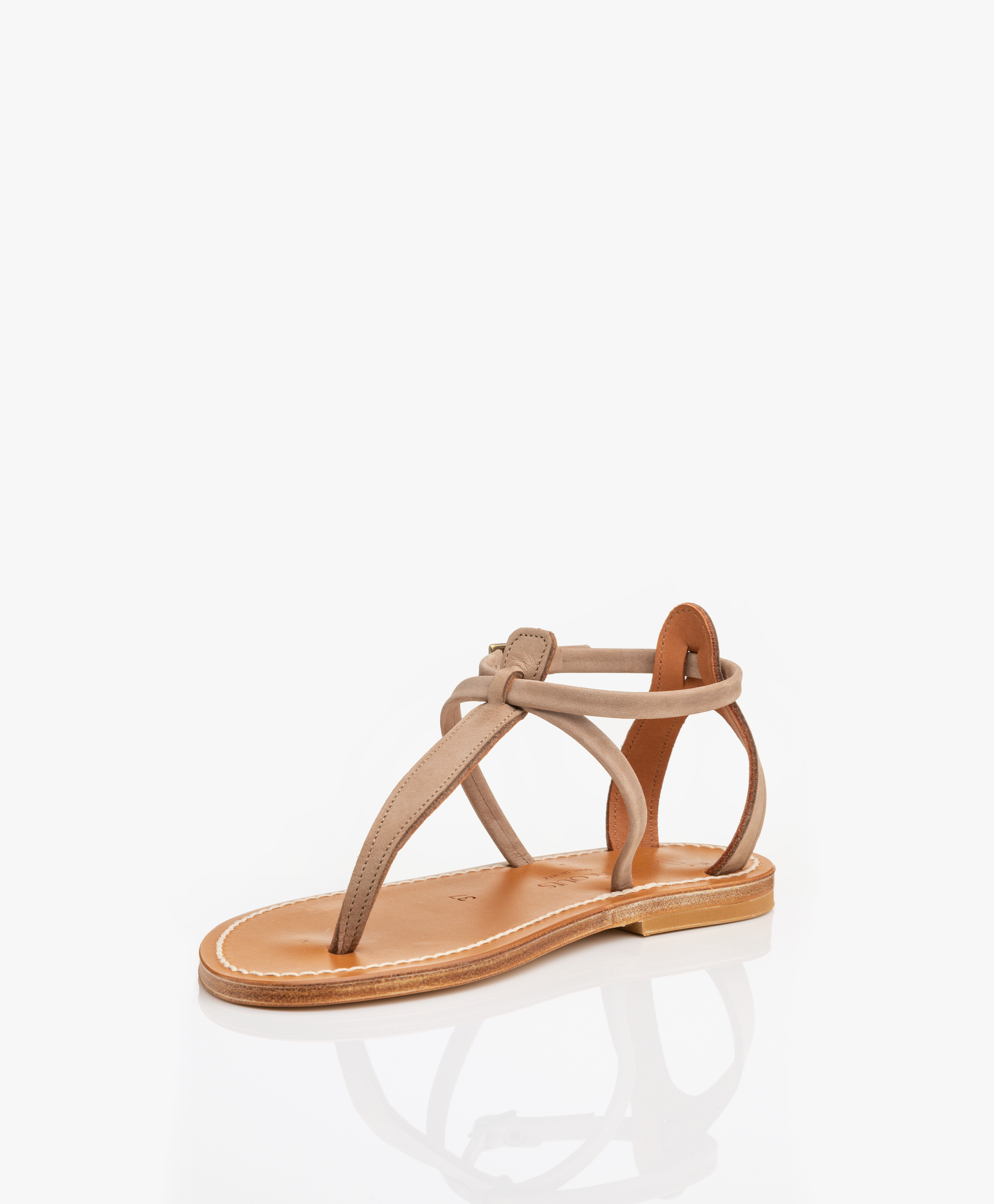 K. Jacques St. Tropez Buffon Nubuck Leather Sandals - Costa - ej307741 ...