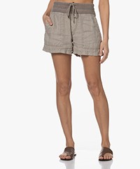 James Perse Linen Military Shorts - Toasted Pigment