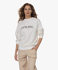 ANINE BING Ramona Doodle Logo Sweatshirt - Ivory