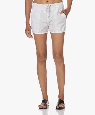 James Perse Crinkle Poplin Shorts - White