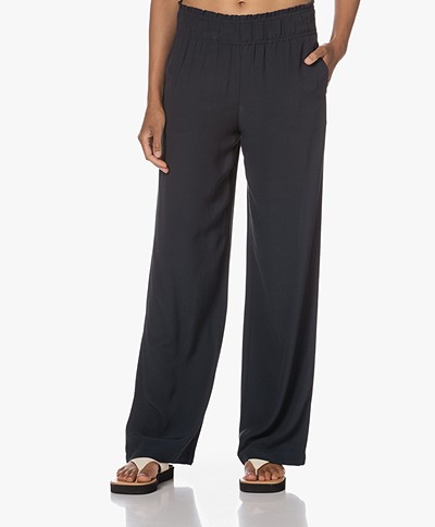 by-bar Robyn Viscose Crepe Pull-on Pants - Graphite