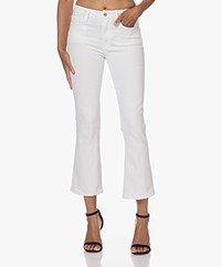 FRAME Le Crop Mini Boot Stretch Jeans - White