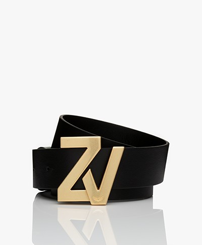 Zadig & Voltaire ZV Initiale Belt - Black