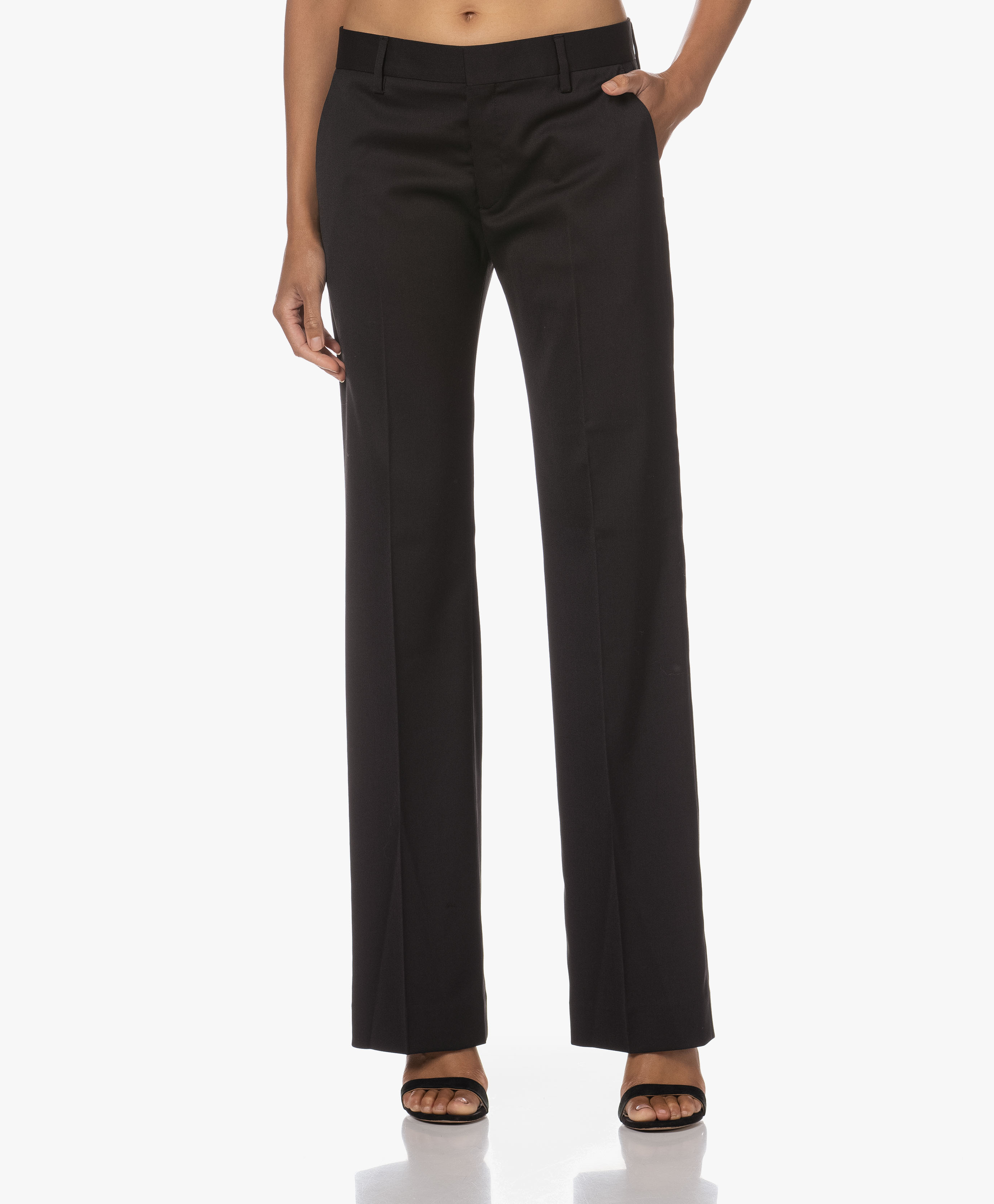 V by Very Ponte Bootcut Trousers  Black  verycouk