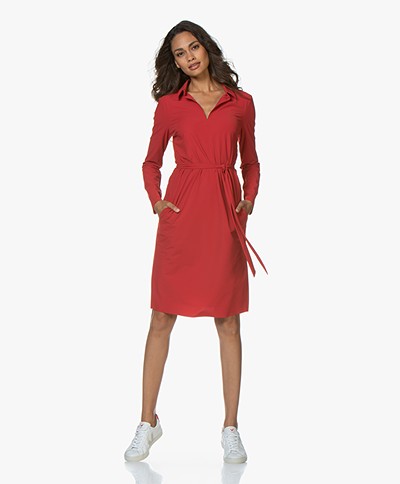 JapanTKY Nene Travel Jersey Dress - Warm Red