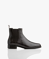 Panara Chelsea Leather Boots - Dark Brown