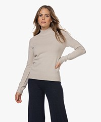 Belluna Viki Woolblend Turtleneck Sweater - Sand