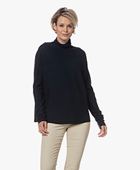 Drykorn Liora Virgin Wool Turtleneck Sweater - Navy