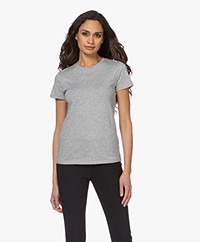 Vince Essential Crew Pima Katoenen T-shirt - Grijs Mêlee