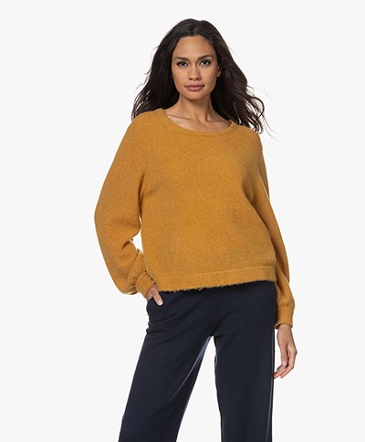 American Vintage Razpark Wool Blend Sweater - Honey Melange