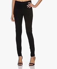 Joseph Legging in Stretch Suède - Zwart